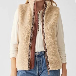 Faherty Ashbury High Pile Sherpa Fleece Vest